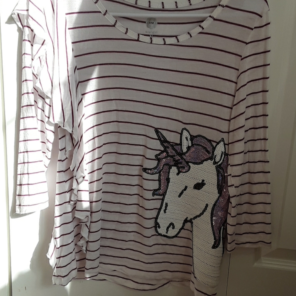 Unicorn striped shirt
